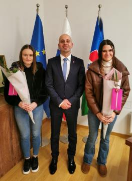 Zlate maturantke pri županu 2023